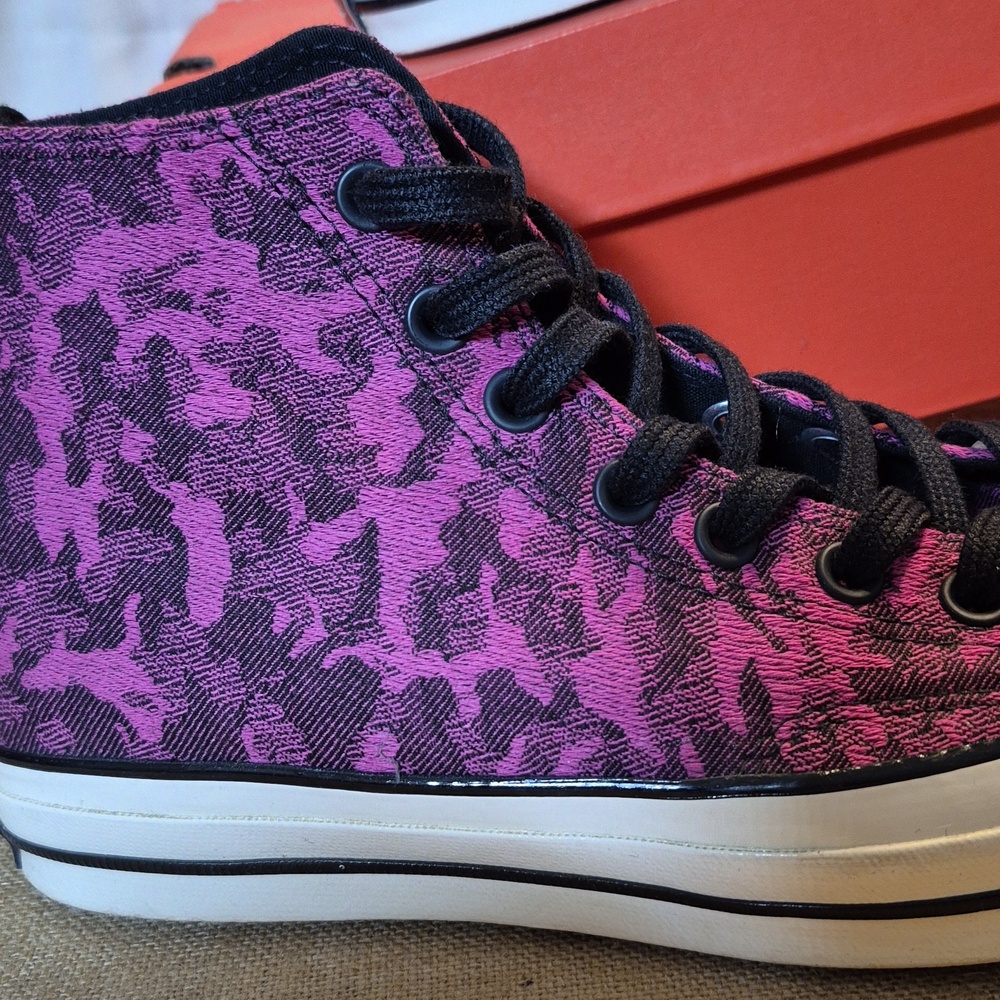 Converse Chuck 70 HiCamo Denim Active Fuchsia Sneakers Unisex M-7.5/W-9.5 - Picture 10 of 11